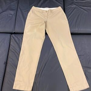 Lands’ End Canvas Low Rise Straight Leg Khaki Chinos Women’s 6